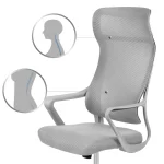 Офісне крісло з мікросітки Sofotel Labi сіре для комфортної роботи - Зображення 13