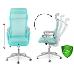 Офісне крісло Sofotel Labi м'ятне з мікросітки - Зображення 10