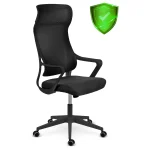 Офісне крісло Sofotel Labi з мікросітки чорне для комфорту - Зображення 7