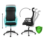 Офісне крісло Sofotel Labi з мікросітки чорне для комфорту - Зображення 11