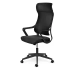 Офісне крісло Sofotel Labi з мікросітки чорне для комфорту - Зображення 5