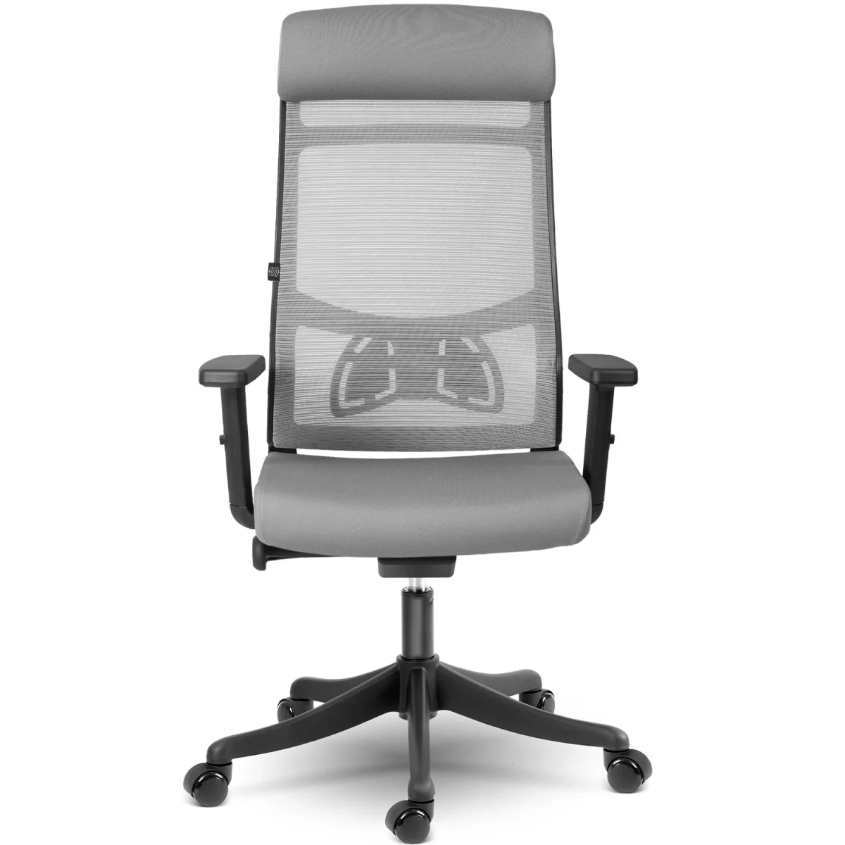 Комфортне офісне крісло Sofotel Brema сіре з мікросітки - Зображення 4