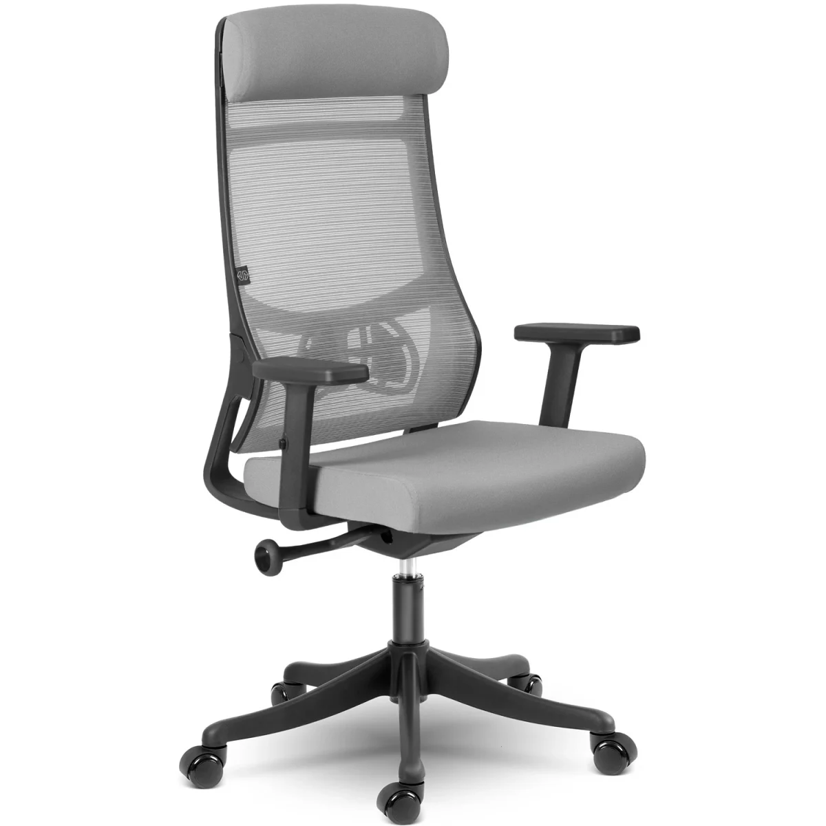 Комфортне офісне крісло Sofotel Brema сіре з мікросітки - Зображення 5