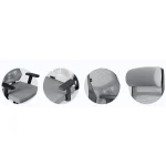 Комфортне офісне крісло Sofotel Brema сіре з мікросітки - Зображення 6