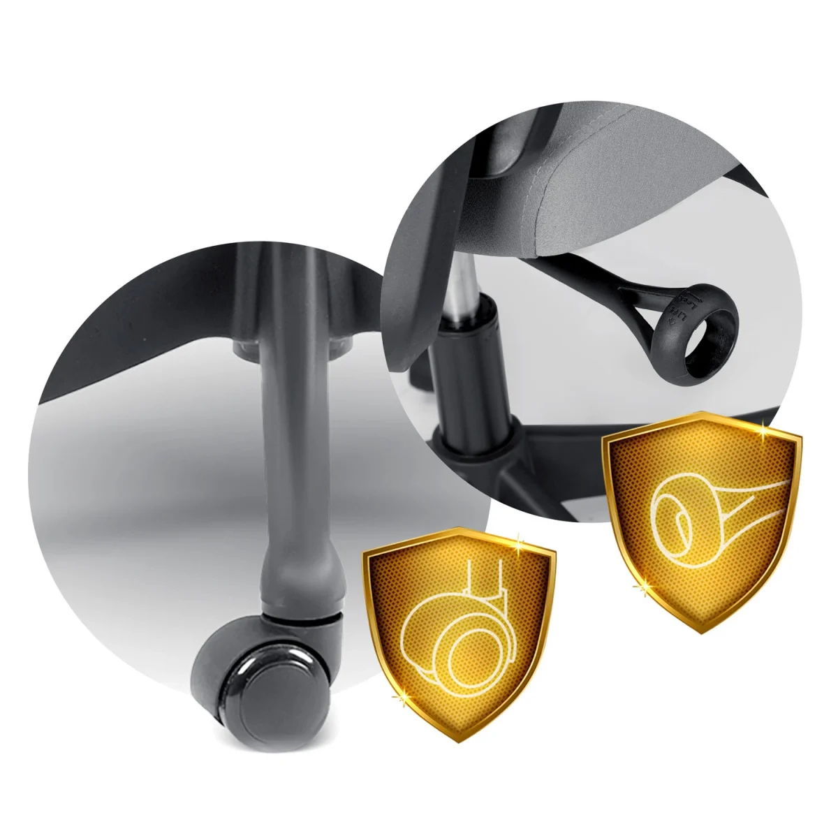 Комфортне офісне крісло Sofotel Brema сіре з мікросітки - Зображення 13