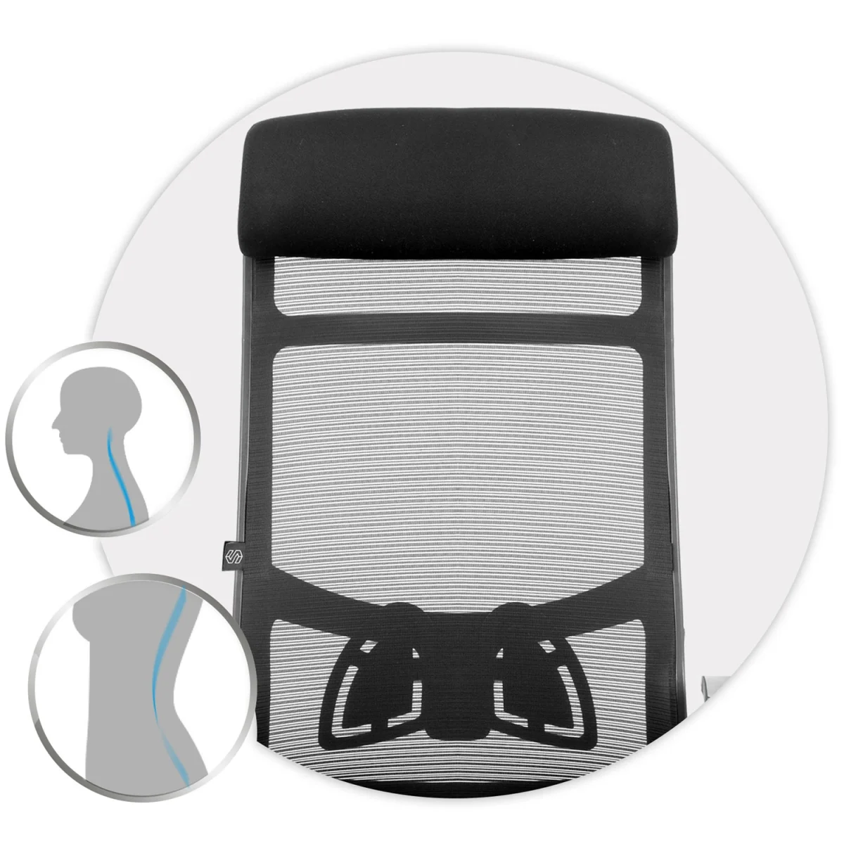 Офісне крісло з мікросітки Sofotel Brema чорне для тривалих робочих годин - Зображення 13