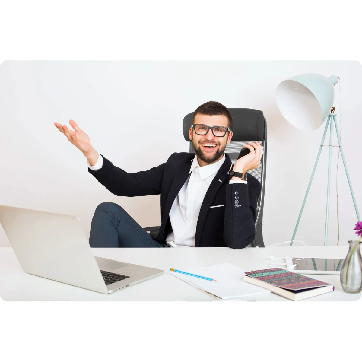 Офісне крісло з мікросітки Sofotel Brema чорне для тривалих робочих годин - Зображення 14