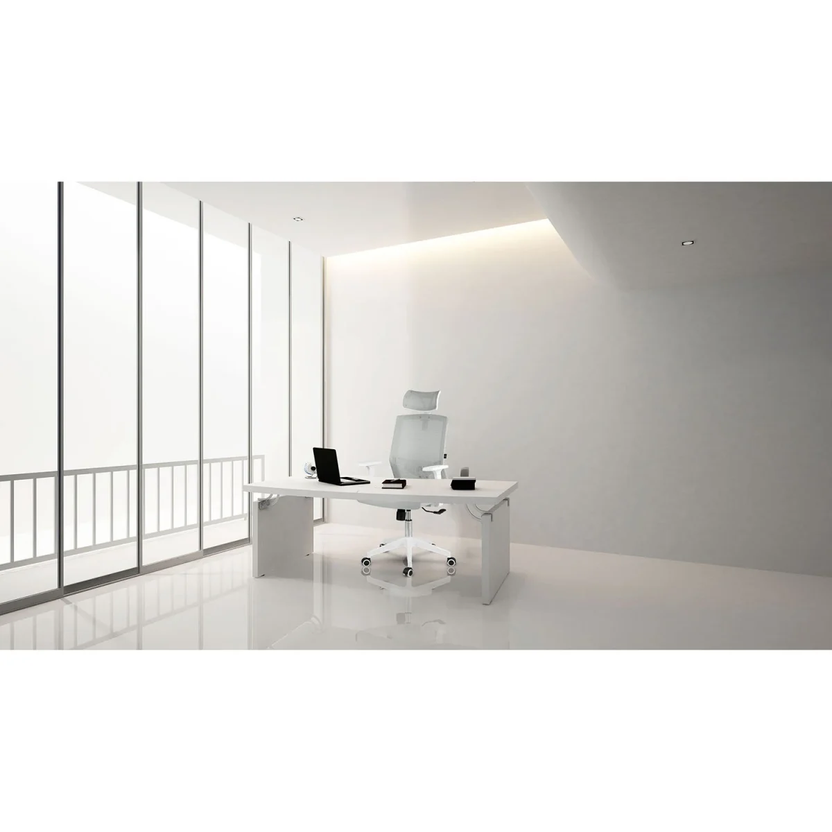 Офісне крісло Sofotel Rotar: Сіра мікросітка для максимального комфорту - Зображення 10