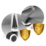 Офісне геймерське крісло Sofotel Brema сіре з мікросітки для тривалих сесій - Зображення 6