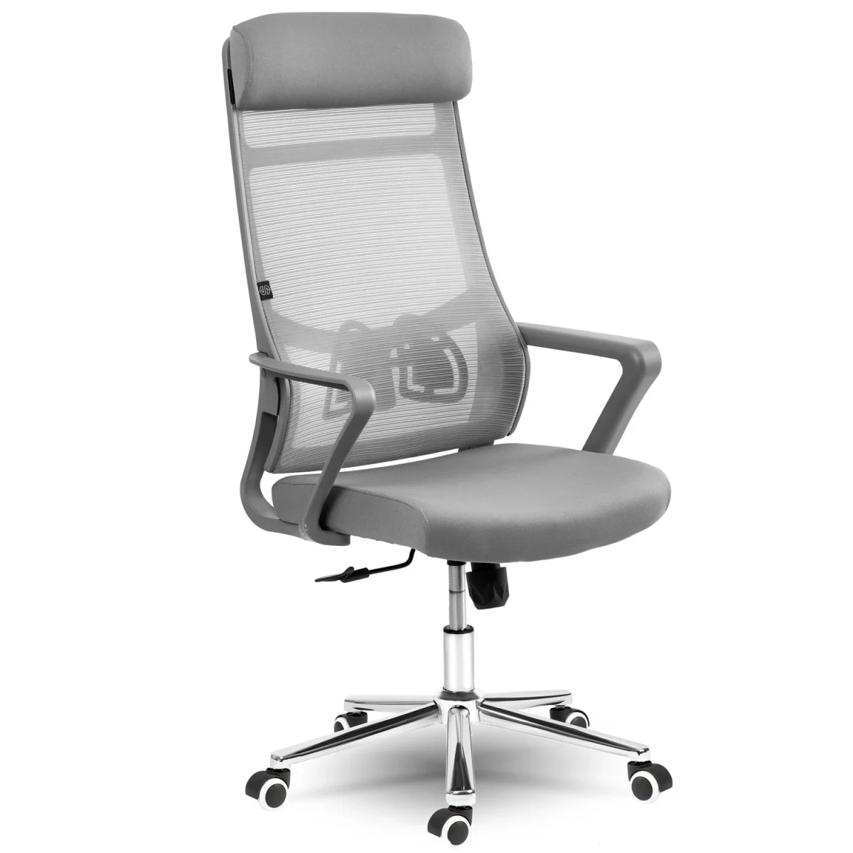 Офісне геймерське крісло Sofotel Brema сіре з мікросітки для тривалих сесій - Зображення 7