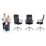 Офісне крісло Sofatel Tamar з чорної мікросітки - Зображення 9