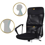 Офісне крісло Sofatel Tamar з чорної мікросітки - Зображення 15