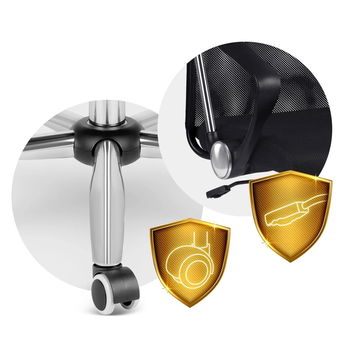 Офісне крісло Sofatel Tamar з чорної мікросітки - Зображення 16