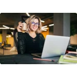 Офісне крісло з мікросітки Sofotel Todden чорне для ефективної роботи - Зображення 7