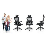 Офісне крісло з мікросітки Sofotel Todden чорне для ефективної роботи - Зображення 11