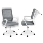 Офісне крісло з мікросітки Sofatel Corta темно-сіре для зручності - Зображення 10