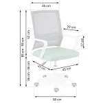 Офісне крісло з мікросітки Sofotel Corta сіро-зелене – комфорт і стиль для вашого офісу - Зображення 6