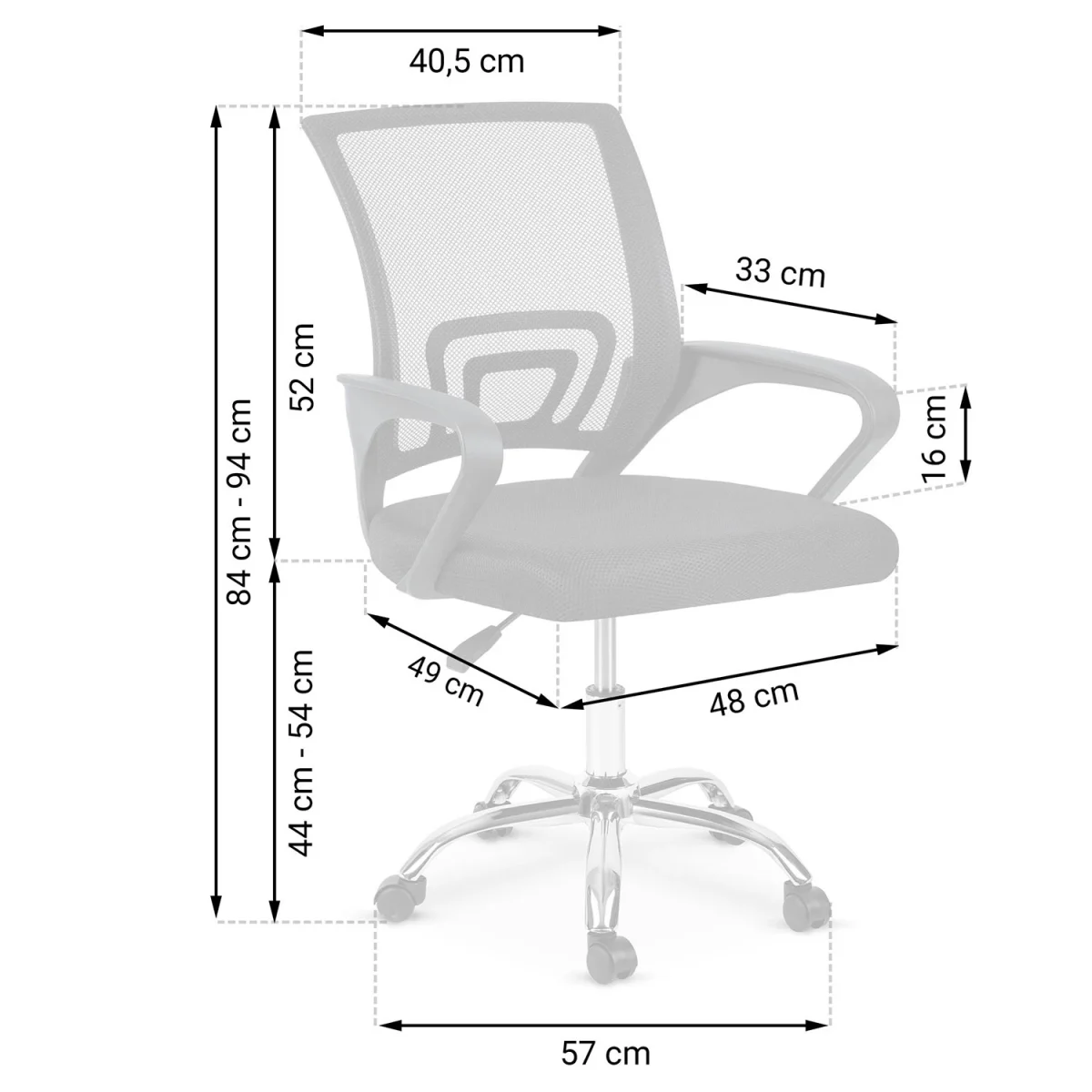Офісне крісло Sofotel Emeri з мікросітки для комфортної роботи - Зображення 6