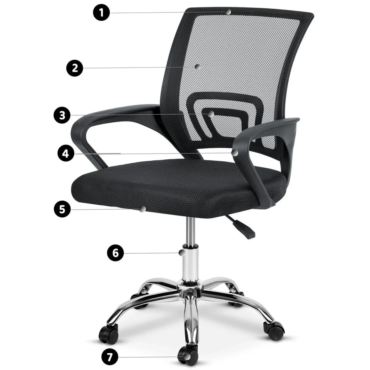 Офісне крісло Sofotel Emeri з мікросітки для комфортної роботи - Зображення 12