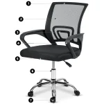 Офісне крісло Sofotel Emeri з мікросітки для комфортної роботи - Зображення 12