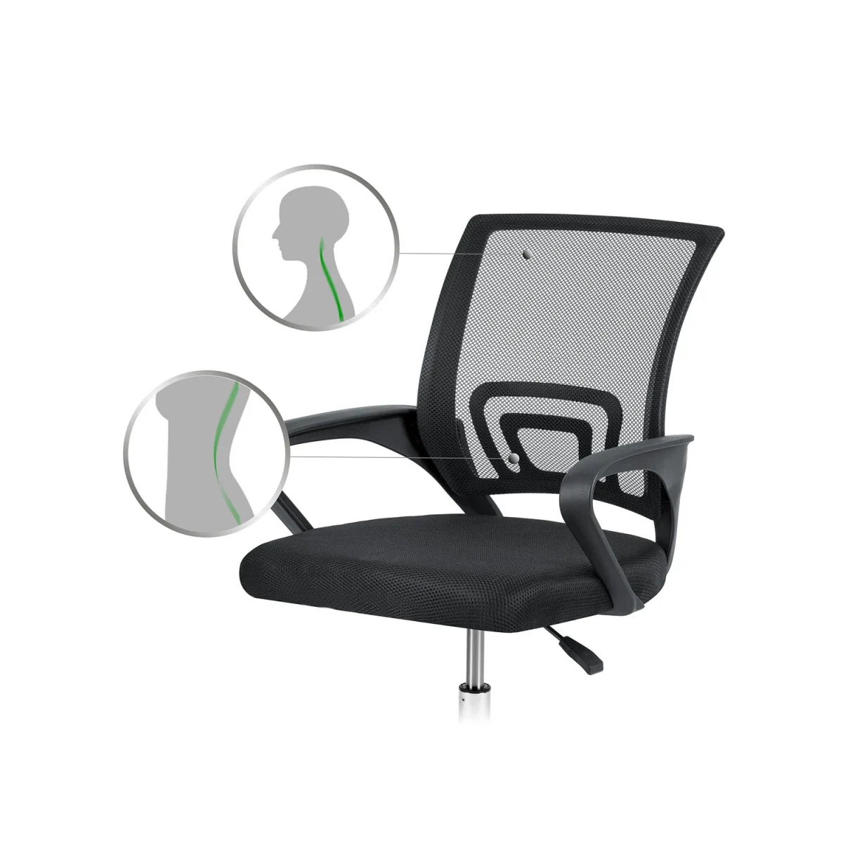 Офісне крісло Sofotel Emeri з мікросітки для комфортної роботи - Зображення 13