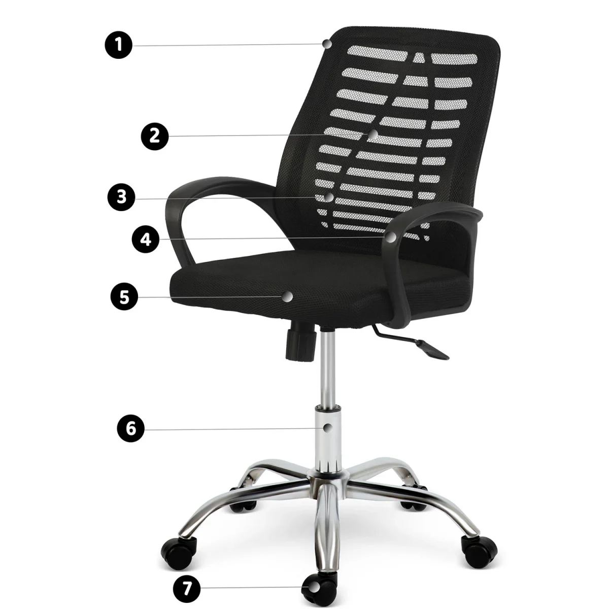Офісне крісло Sofotel Belar з мікросітки для комфорту - Зображення 10