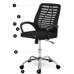 Офісне крісло Sofotel Belar з мікросітки для комфорту - Зображення 10