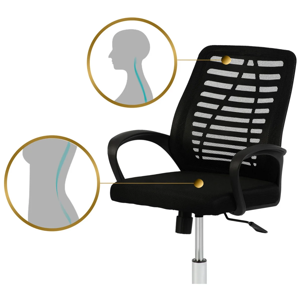 Офісне крісло Sofotel Belar з мікросітки для комфорту - Зображення 4