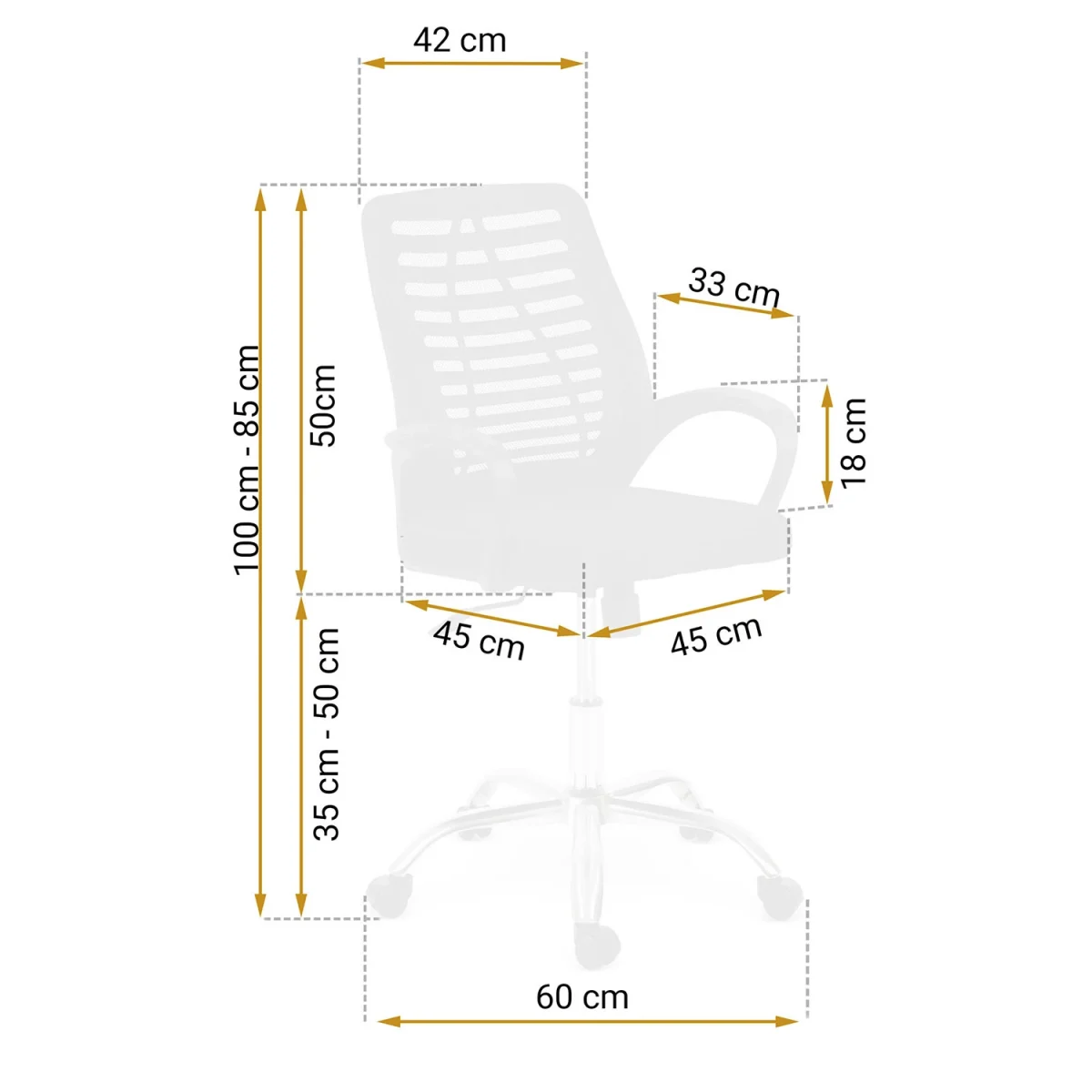 Офісне крісло Sofotel Belar з мікросітки для комфорту - Зображення 3