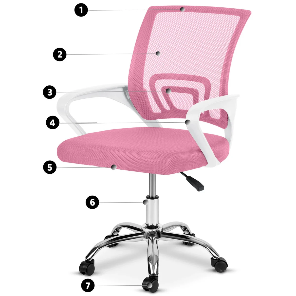 Офісне крісло Sofotel Emeri з мікросітки для комфорту на робочому місці - Зображення 12