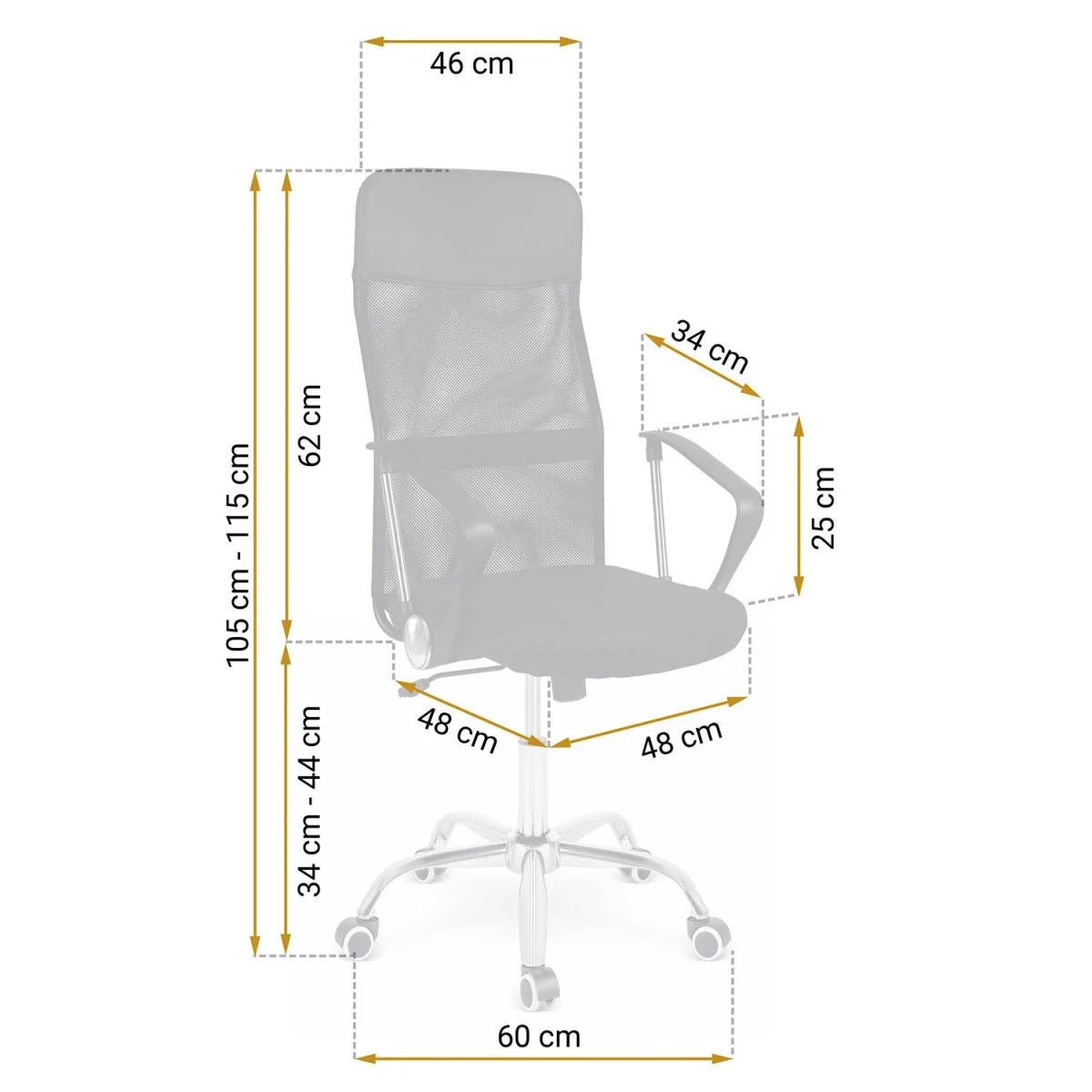 Зручне офісне крісло Sofotel Sorti з мікросітки - Зображення 6