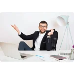 Зручне офісне крісло Sofotel Sorti з мікросітки - Зображення 11