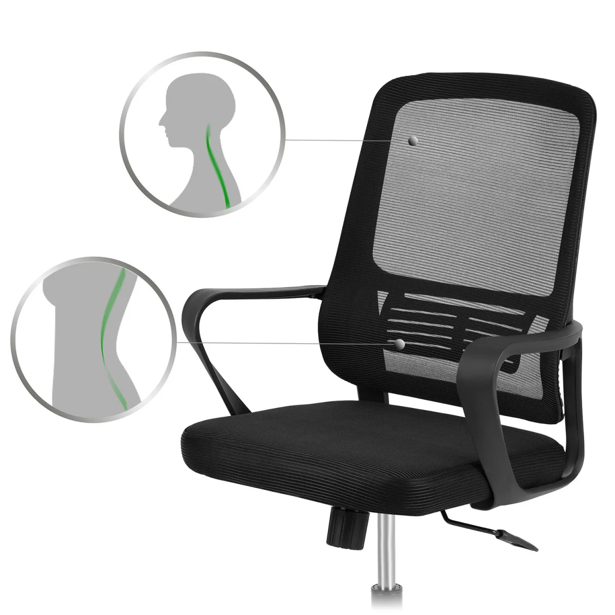 Офісне крісло з мікросітки Sofotel Rivilo для стильного робочого місця - Зображення 13