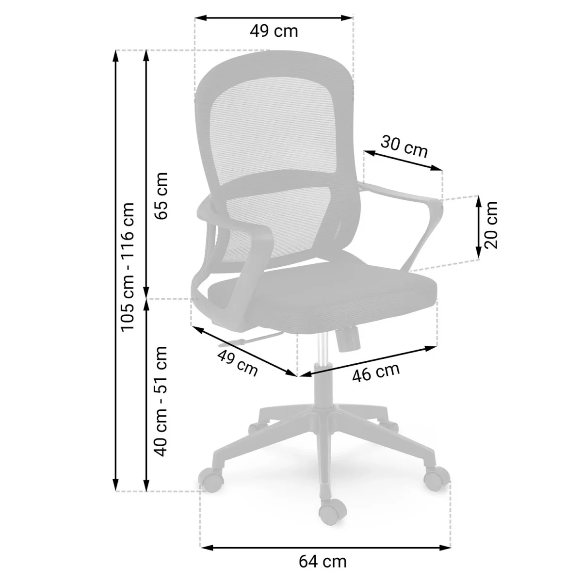 Офісне крісло Sofotel Carillo з мікросітки для тривалого використання - Зображення 6