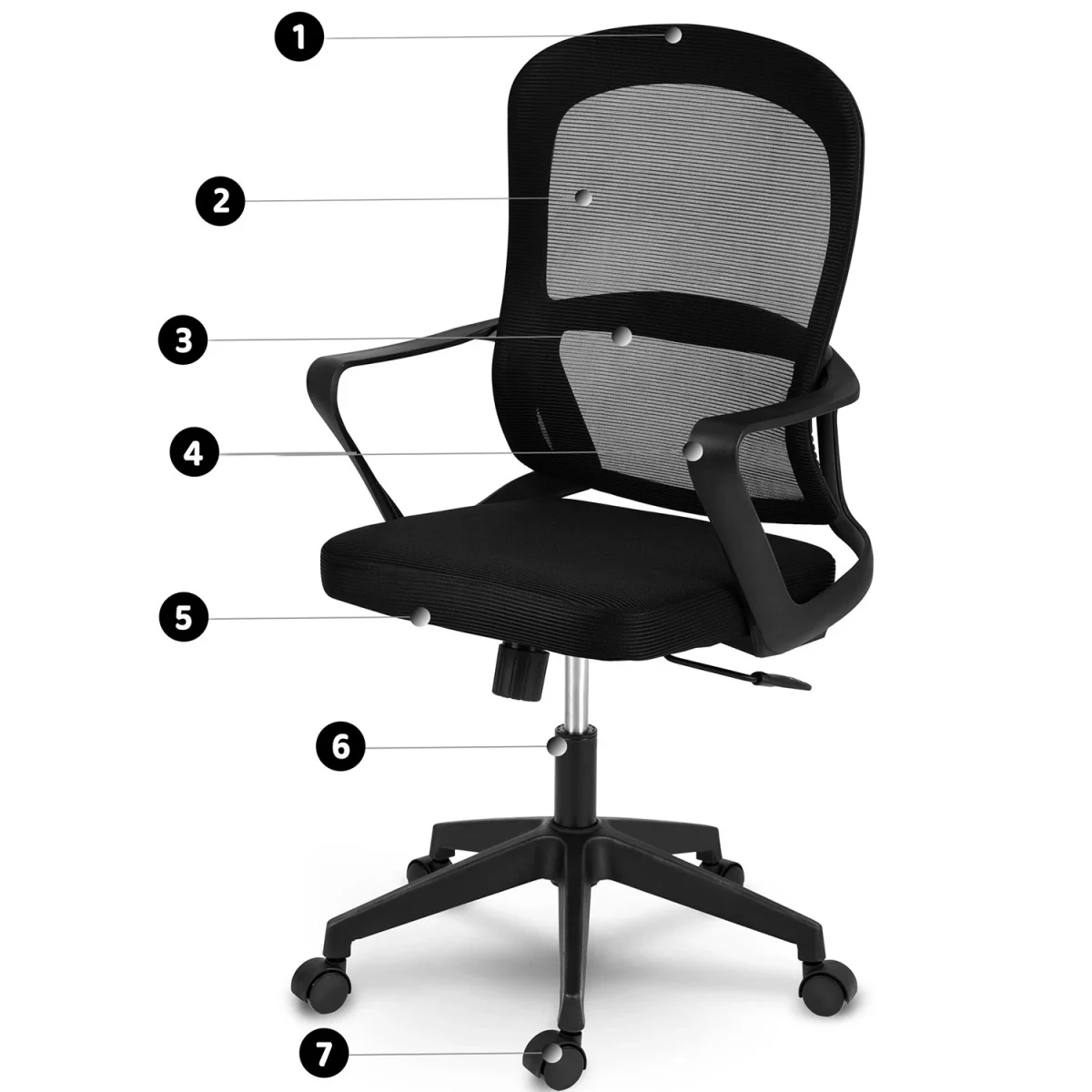 Офісне крісло Sofotel Carillo з мікросітки для тривалого використання - Зображення 12
