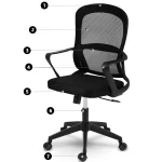 Офісне крісло Sofotel Carillo з мікросітки для тривалого використання - Зображення 12