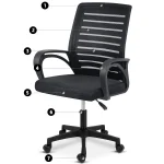 Офісне крісло Sofotel Iliana 242100 з мікросітки для комфортної роботи - Зображення 12