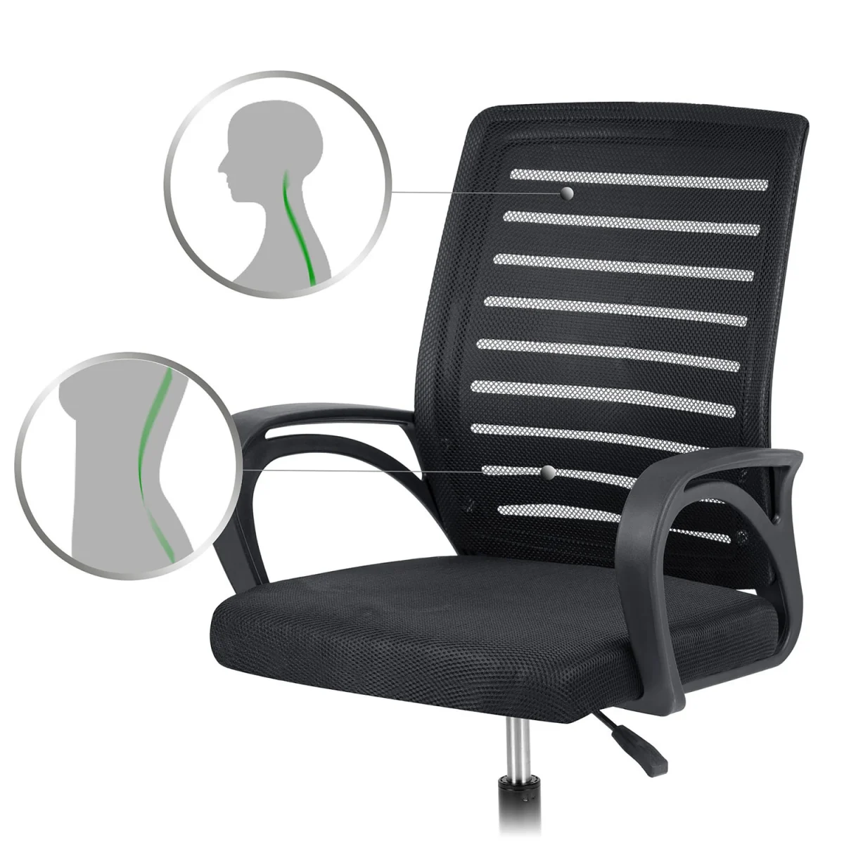 Офісне крісло Sofotel Iliana 242100 з мікросітки для комфортної роботи - Зображення 13