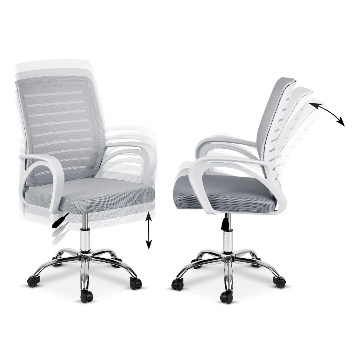Офісне крісло Sofotel Vinto з мікросітки для офісу - Зображення 10