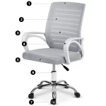 Офісне крісло Sofotel Vinto з мікросітки для офісу - Зображення 12