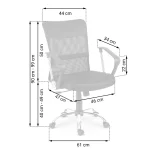Офісне крісло Sofotel Vensi з мікросітки для довготривалого використання - Зображення 6