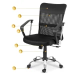 Офісне крісло Sofotel Vensi з мікросітки для довготривалого використання - Зображення 12