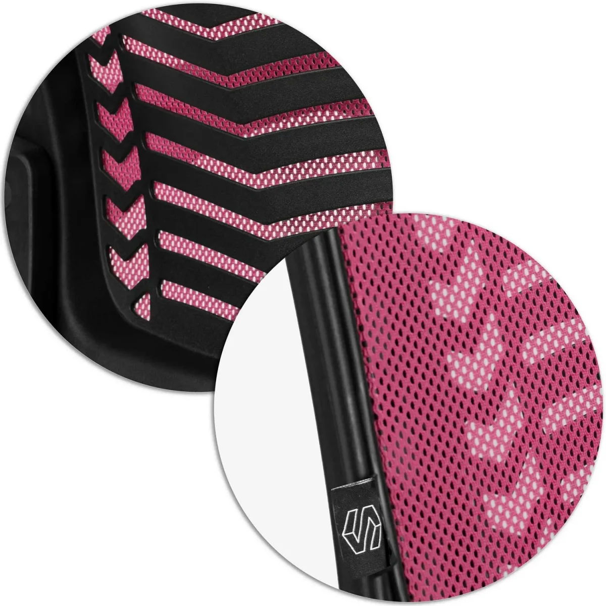 Рожеве офісне крісло з мікросітки Sofotel Denar для комфортної роботи - Зображення 10