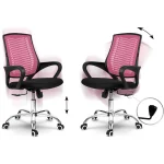 Рожеве офісне крісло з мікросітки Sofotel Denar для комфортної роботи - Зображення 13