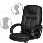 Шкіряне офісне крісло Sofatel 355 чорне для комфорту - Зображення 4