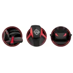 Стильне та зручне геймерське крісло Shiro чорно-червоне - Зображення 10