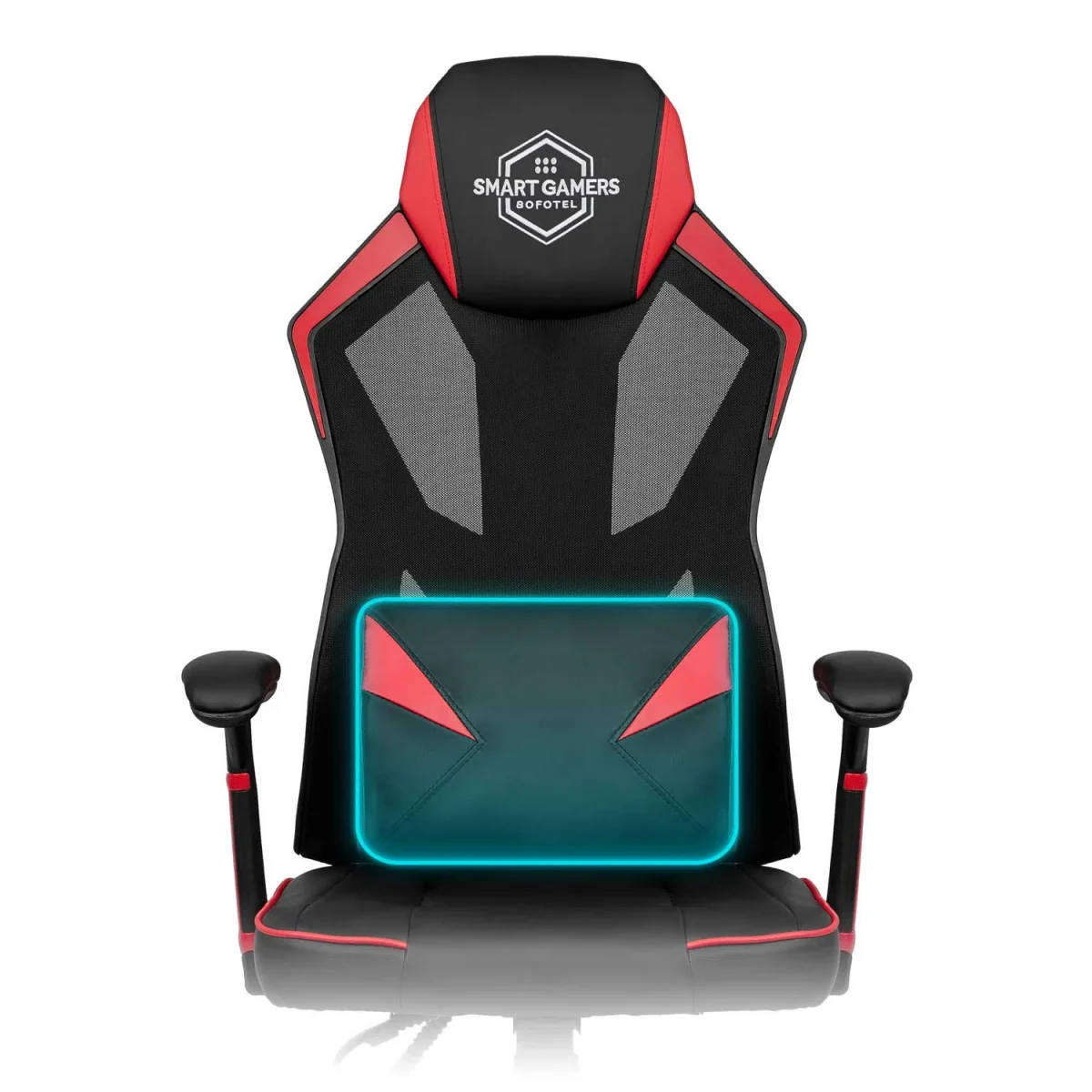 Стильне та зручне геймерське крісло Shiro чорно-червоне - Зображення 8