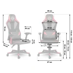 Стильне та зручне геймерське крісло Shiro чорно-червоне - Зображення 14