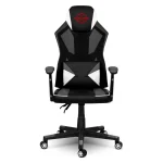 Стильне геймерське крісло Shiro чорно-біле для ігор та роботи - Зображення 4