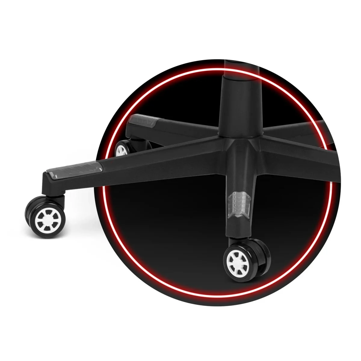 Стильне геймерське крісло Shiro чорно-біле для ігор та роботи - Зображення 6